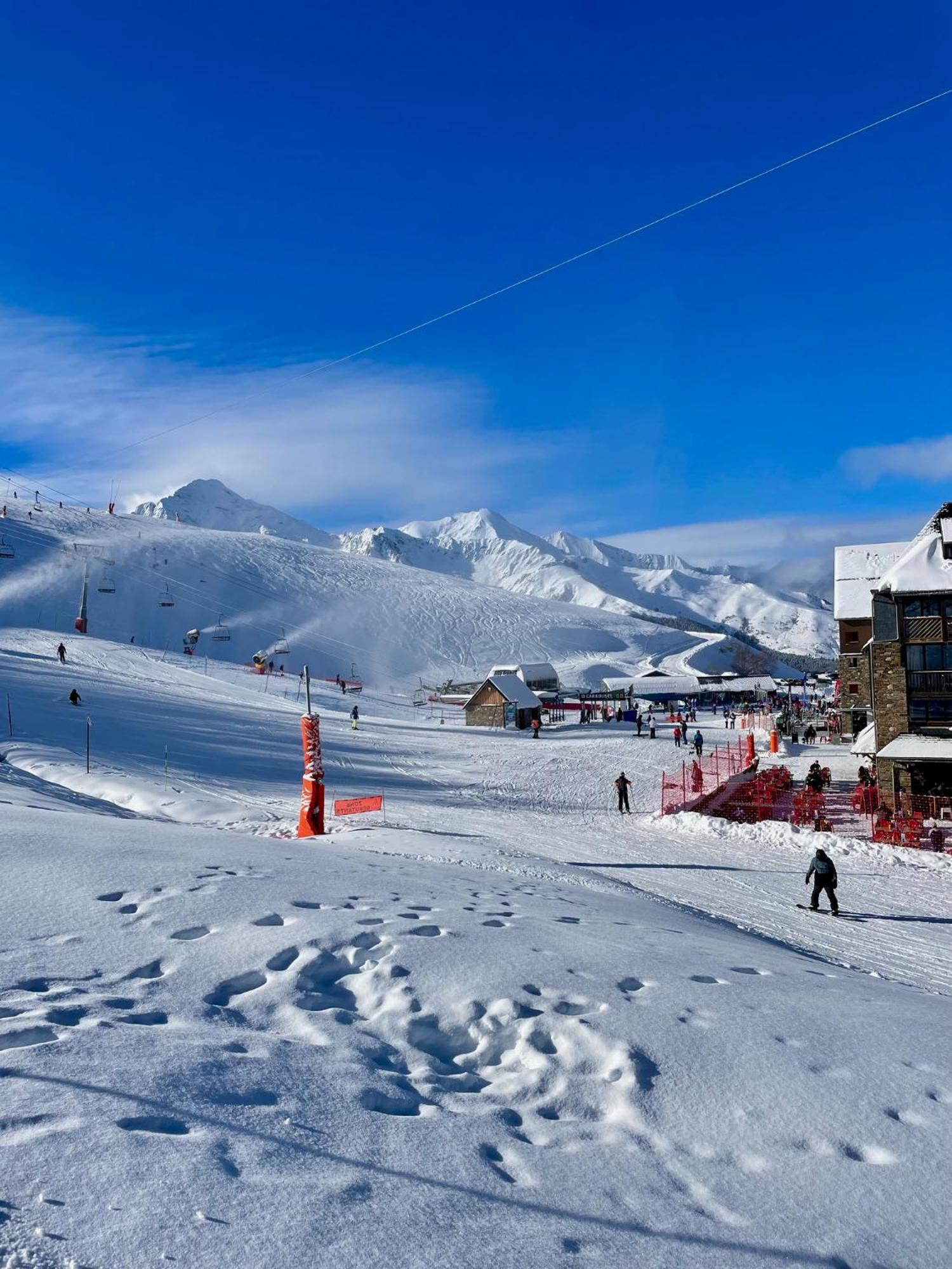 Grand Appartement Peyra'Good Tout Equipe Linge De Lit Et De Toilette Inclus - 8 Couchages - Station Peyragudes - Vue Montagne - 2 Balcons-Terrasses Germ Exteriör bild
